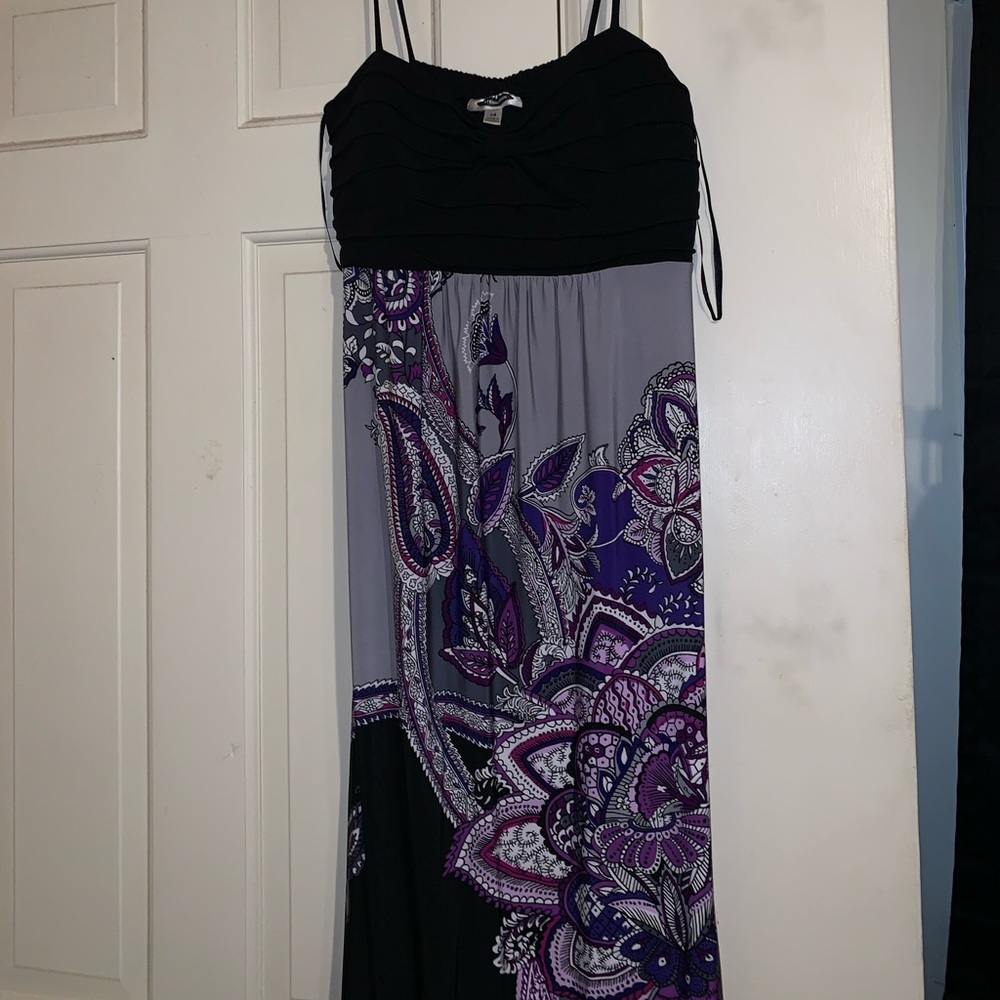 Purple maxi dress